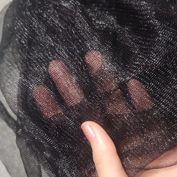 Y2K Black Costume Cosplay Ballerina Tutu Layered Flared Tulle Mini Skirt - Picture 4 of 6